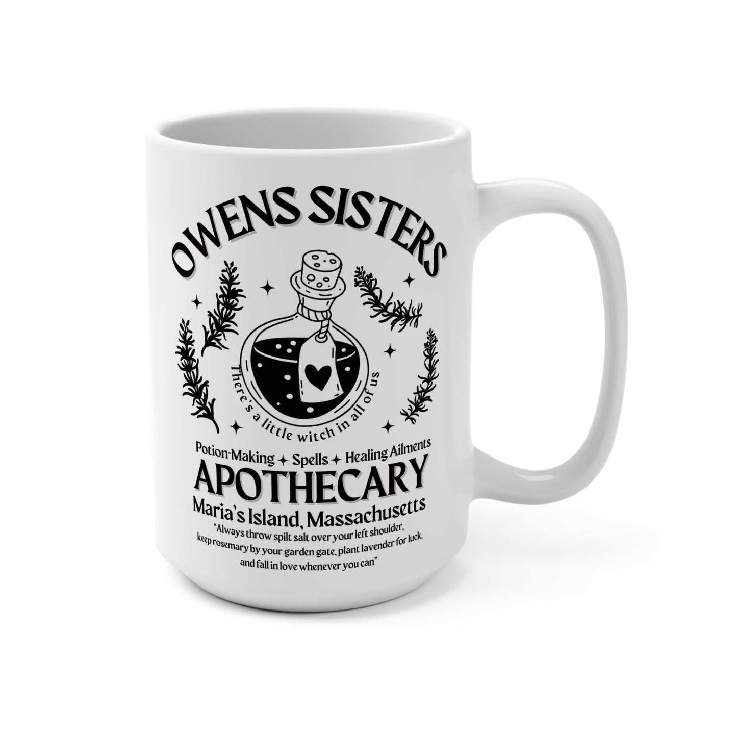 Practical Magic White 15 oz Coffee Mug