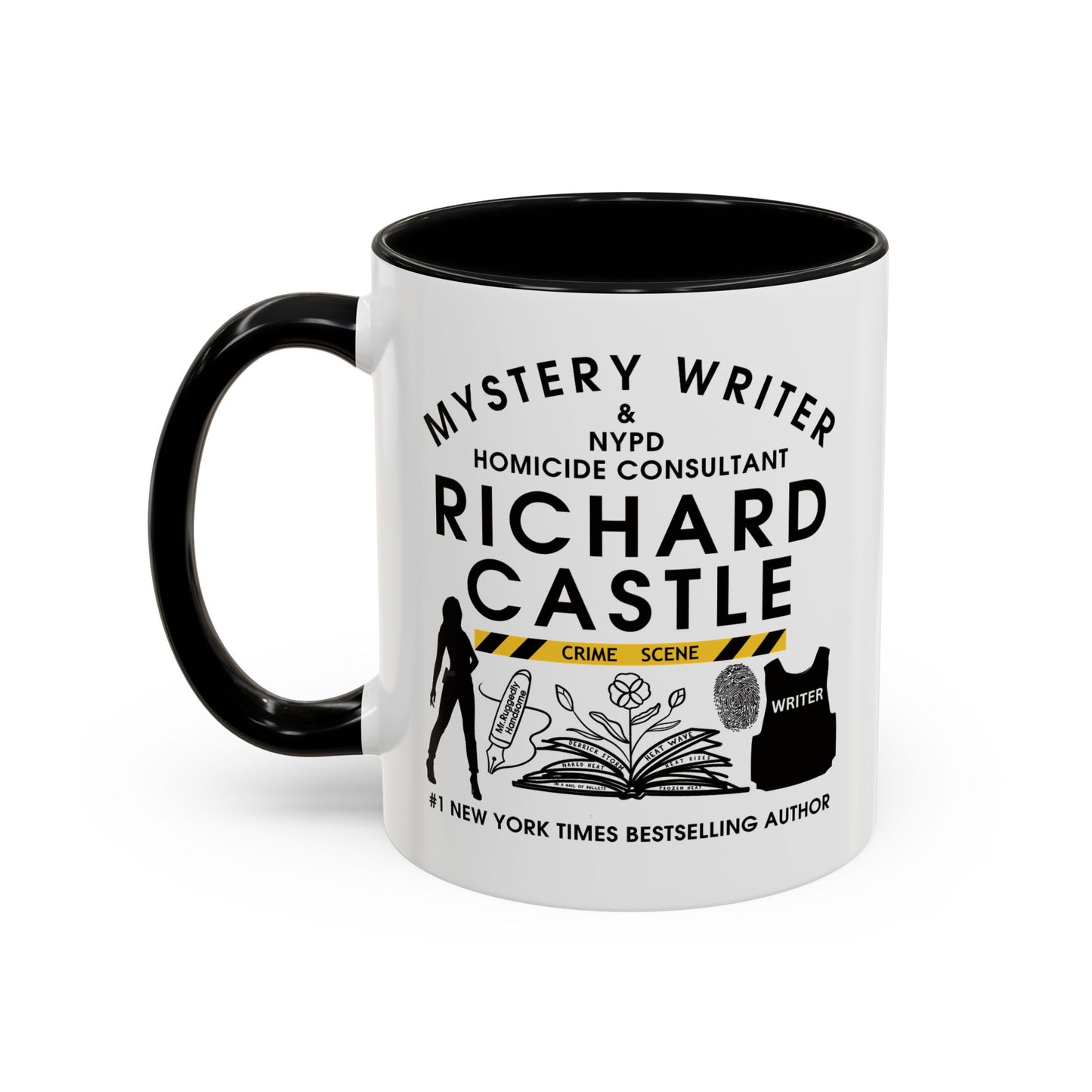 Castle TV Show Coffee Mug Colored Handle 11 oz or 15 oz
