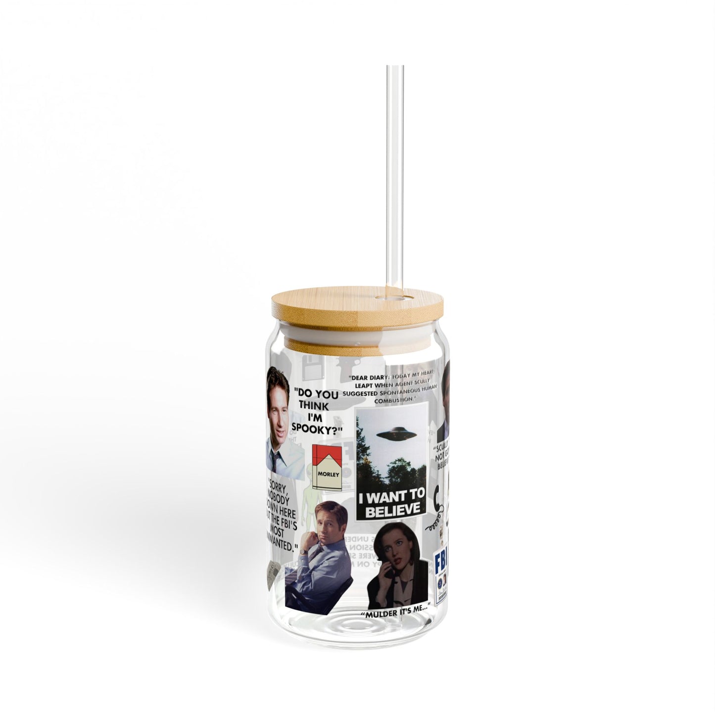 Files Sipper Glass, 16oz