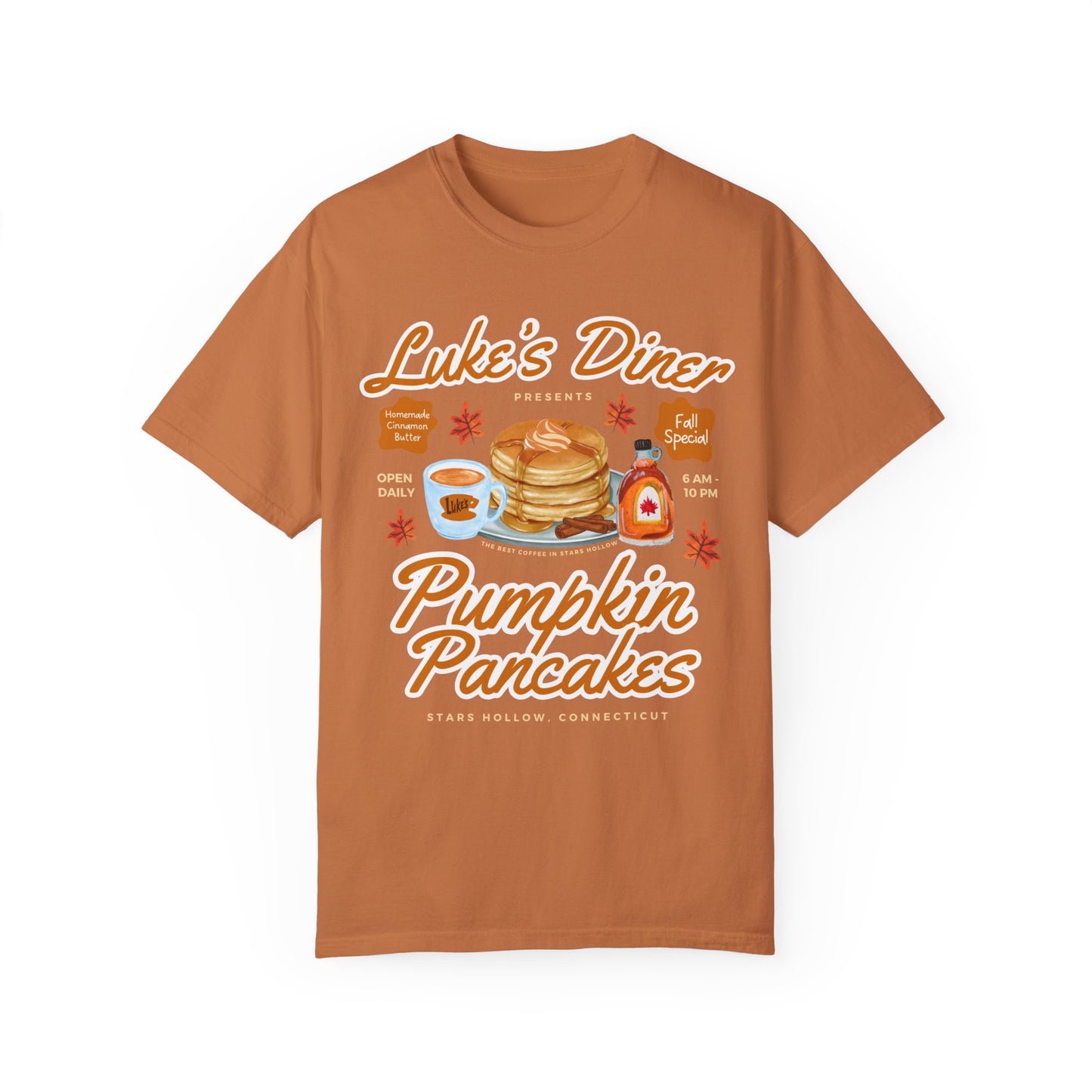Comfort Colors® Gilmore Girls TV Show Shirt - Luke’s Diner Pumpkin Pancakes