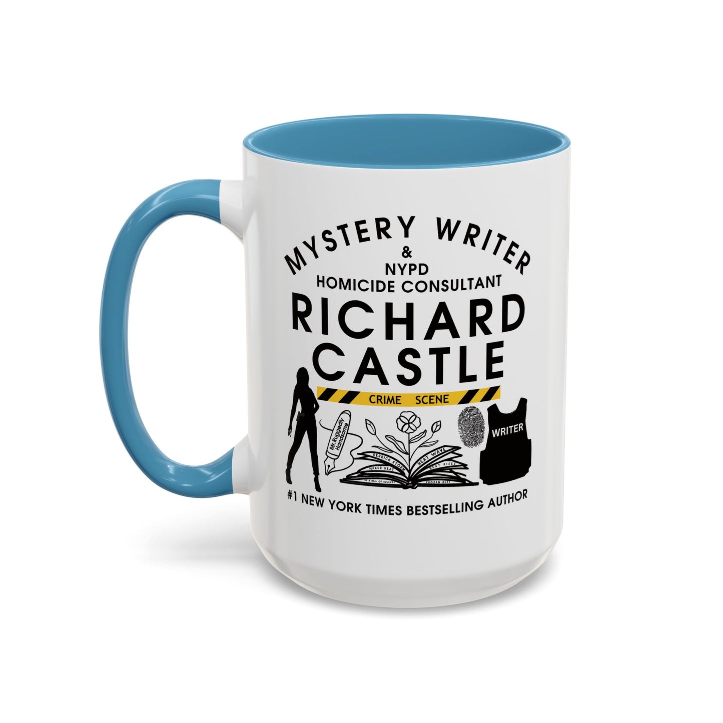 Castle TV Show Coffee Mug Colored Handle 11 oz or 15 oz